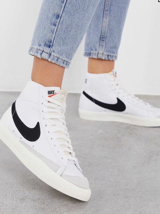 Nike Shoes - Nike Blazer Mid'77 Vintage white black Sneakers